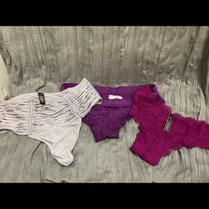 New without tags - 3 pack of XL Victoria Secret panties - all are XL.